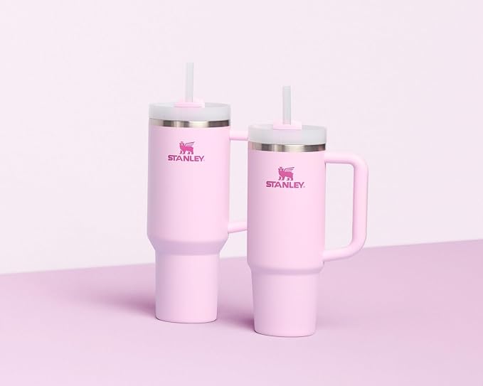 STANLEY Quencher H2.0 Tumbler with Handle and Straw 30 oz | Flowstate 3-Position Lid | Cup Holder Compatible for Travel | Insulated Stainless Steel Cup | BPA-Free | Cherry Blossom - Image 6