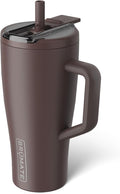 BrüMate Era Flip 30oz Tumbler with 100% Leakproof Covered Straw Lid | Hygienic Covered Straw | Insulated Stainless Steel Water Bottle with Handle | Cup Holder Friendly | BPA-Free (Java) by Br%C3%BCMate