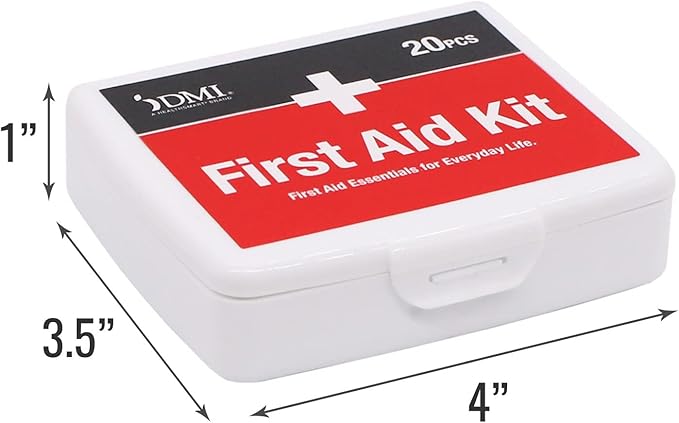 DMI First-Aid Kit, Mini 20-Piece Kit, Small and Compact All-Purpose Use - Image 5