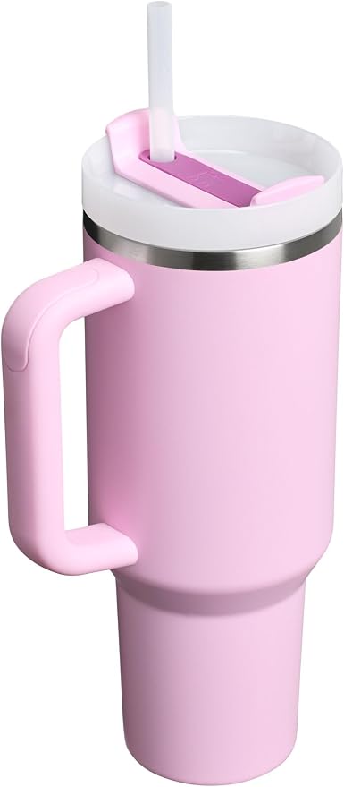 STANLEY Quencher H2.0 Tumbler with Handle and Straw 40 oz | Flowstate 3-Position Lid | Cup Holder Compatible for Travel | Insulated Stainless Steel Cup | BPA-Free | Cherry Blossom - Image 3