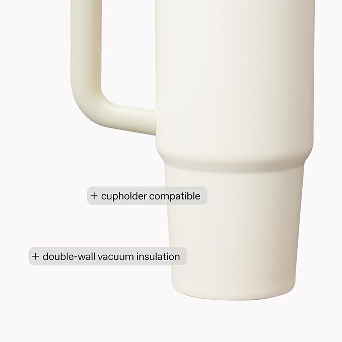 STANLEY Quencher H2.0 Flow State Tumbler, 20 oz, Rose Quartz 2.0 | Handle and Straw | 3-Position Lid | Cup Holder Compatible for Travel | Insulated Stainless Steel Cup | BPA-Free - Image 6