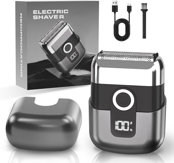 Electric Foil Shavers for Men: Mini Electric Razor, Foil Shaver for Face by LYRSLF