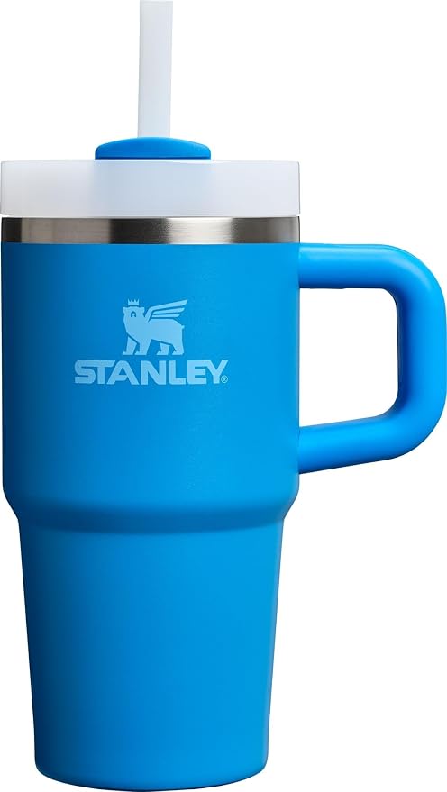 STANLEY Quencher H2.0 Tumbler with Handle and Straw 20 oz | Flowstate 3-Position Lid | Cup Holder Compatible for Travel | Insulated Stainless Steel Cup | BPA-Free | Azure by Unknown