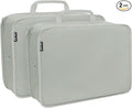 Compression Packing Cubes for Travel Essentials, 2 Pack Expandable Travel Cubes by CALACH