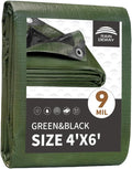 4x6 Feet Tarp Waterproof, Small Tarp, 9Mil Thick, Finished Size Tarps, UV by RAINDEWAY
