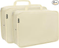 Compression Packing Cubes for Travel Essentials, 2 Pack Expandable Travel Cubes by CALACH