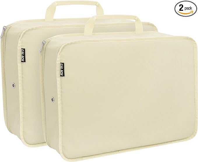 Compression Packing Cubes for Travel Essentials, 2 Pack Expandable Travel Cubes by CALACH