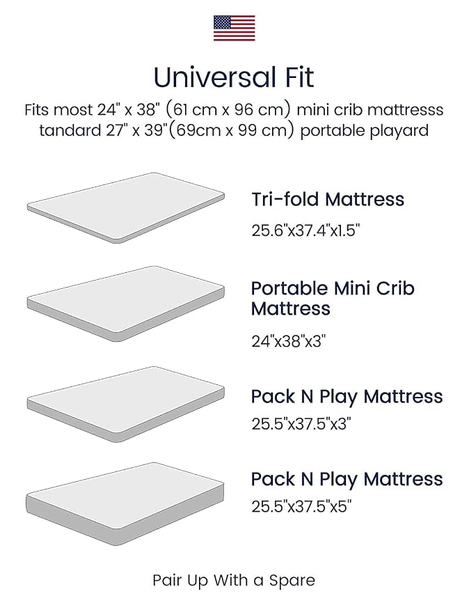 TotAha Pack and Play Sheets Fitted, Buttery Soft Dinosaur Mini Crib Sheets Boy - Image 4