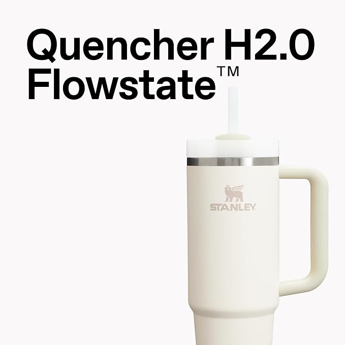 STANLEY Quencher H2.0 Flow State Tumbler, 20 oz, Rose Quartz 2.0 | Handle and Straw | 3-Position Lid | Cup Holder Compatible for Travel | Insulated Stainless Steel Cup | BPA-Free - Image 3