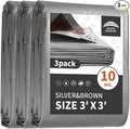 RAINDEWAY Small Tarps Heavy Duty Waterproof 3x3 Feet, 10Mil Multipurpose Poly by RAINDEWAY
