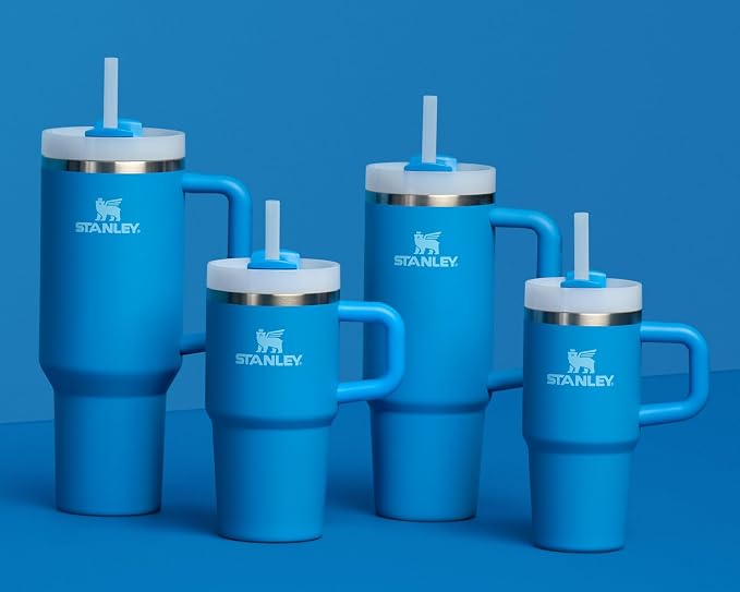 STANLEY Quencher H2.0 Tumbler with Handle and Straw 20 oz | Flowstate 3-Position Lid | Cup Holder Compatible for Travel | Insulated Stainless Steel Cup | BPA-Free | Azure - Image 6