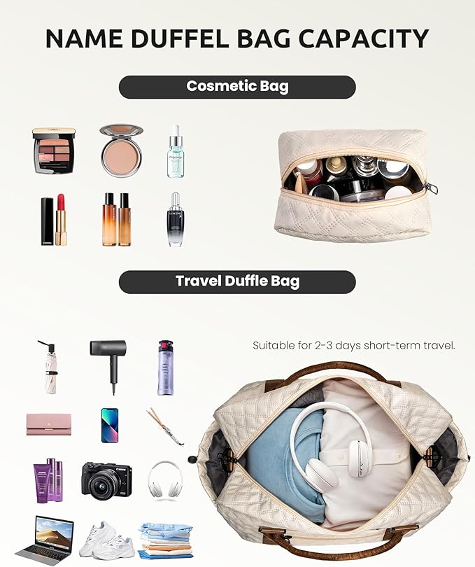 Gifts for Sister-Initial Duffle Bag - Image 3