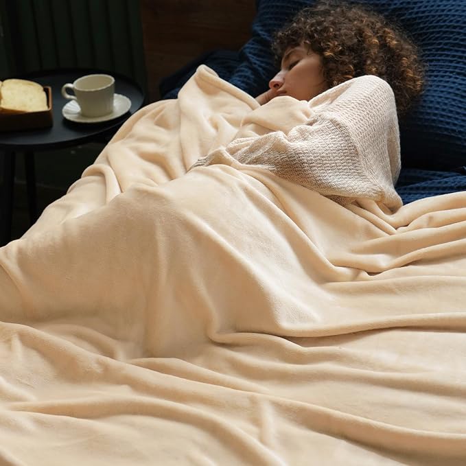 PHF Ultra Soft Fleece Blanket King Size, No Shed No Pilling Luxury Plush Cozy - Image 2