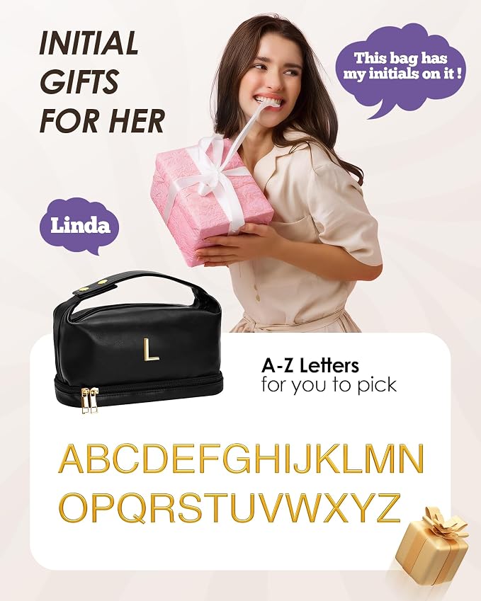 Graduation Gifts for Her, Personalized Makeup Bag - Image 7