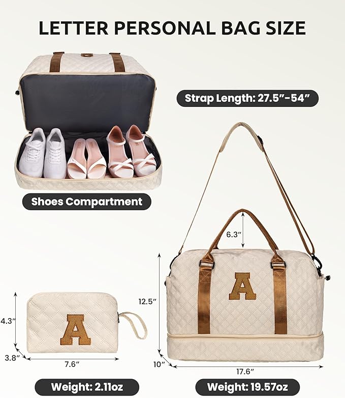 Birthday Gifts-for Women-Initial Duffle Bag - Image 2