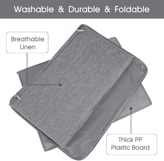 ANMINY Storage Bins with Zipper Lids 13 Qt Lidded Fabric Storage Boxes Baskets - Image 4