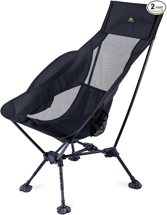 iClimb Ultralight Compact Camping Folding Beach Chair by iClimb