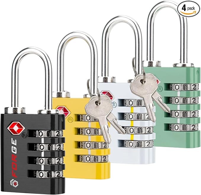Forge Dual-Opening: Key or Combination Access Lock, TSA Approved Locks by Forge