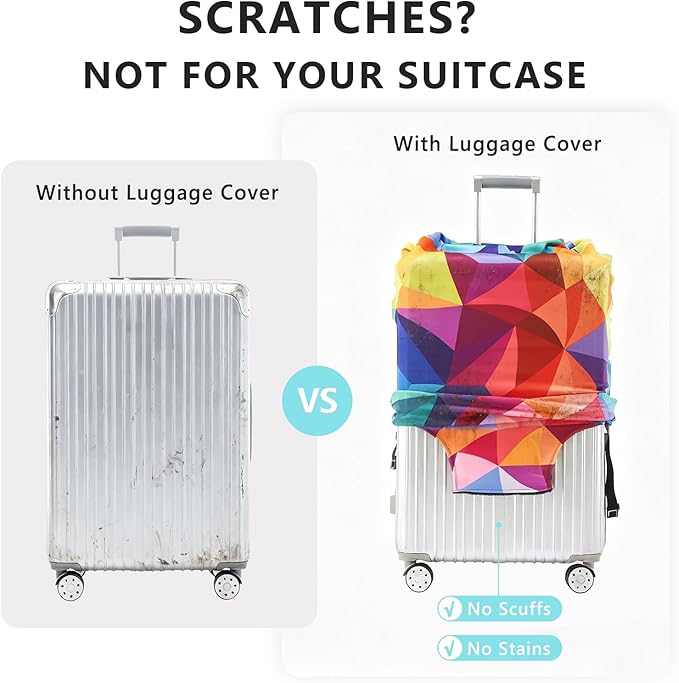Travelkin Luggage Cover Washable Suitcase Cover Suitcase Protector Anti-scratch - Image 4