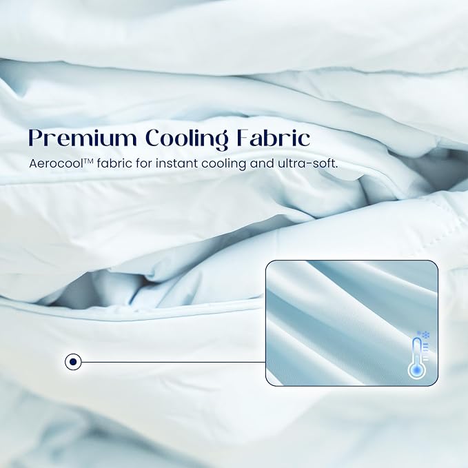 Dream Valley® Outlast® Cooling Comforter, Throw Size, Breathable NASA-Grade - Image 5