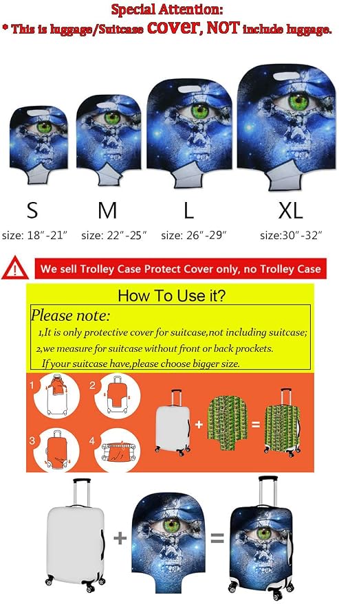 Customized Luggage Cover for Suitcase Personalized Name Suitcase Cover Fit - Image 5