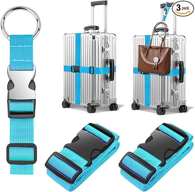 BILIONE 3Pcs Luggage Straps Set by BILIONE