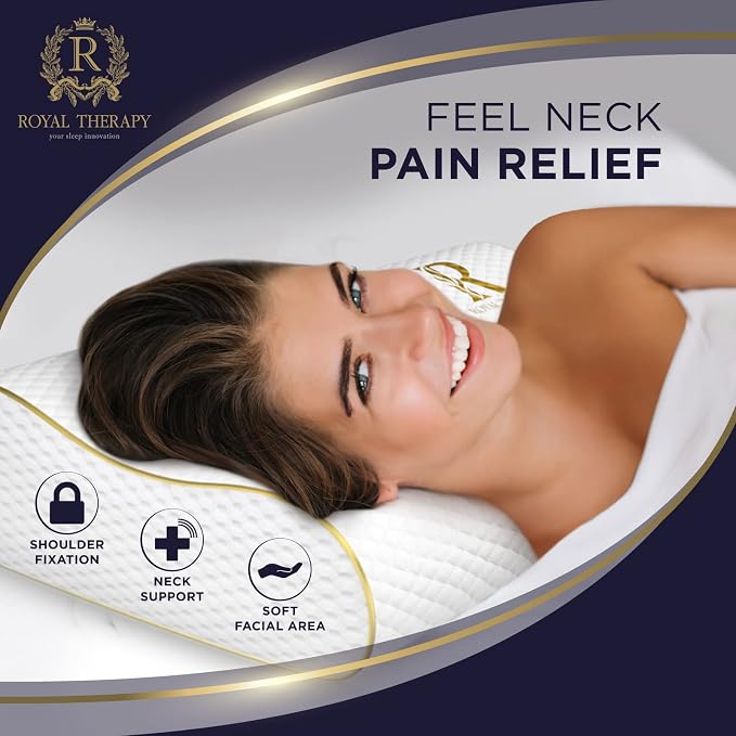 Cervical Memory Foam Pillow – 4-Layer Adjustable King Size Contour Design - Image 2