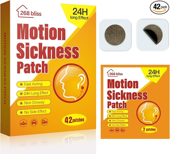 Motion Sickness Patches for Cruise, Park Rides by HealthyTeaforaHealthyYou