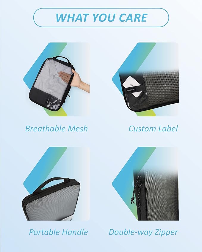 BAGSMART 6 Set Compression Packing Cubes - Image 6