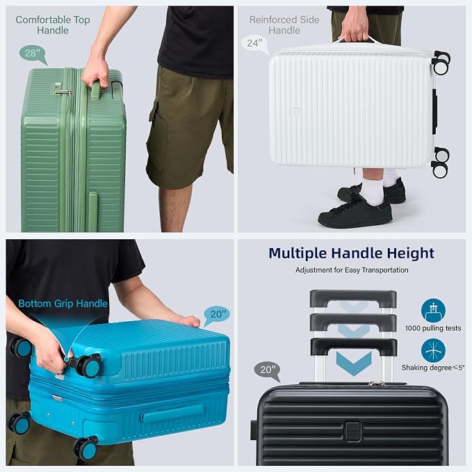 Hard Shell Suitcases 24 Inch Check in Luggage - Image 8