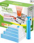 Vacuum Bags for Travel, 12 Pack by UPGOGO