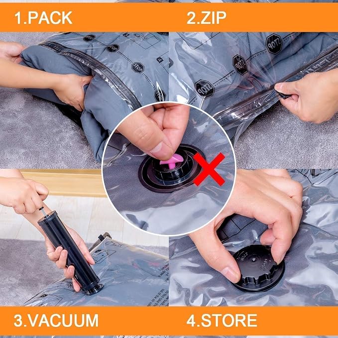 10 Jumbo Vacuum Storage Bags - Image 5