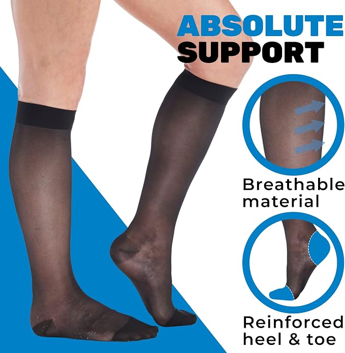 Made in USA - Sheer Compression Stockings - Image 4