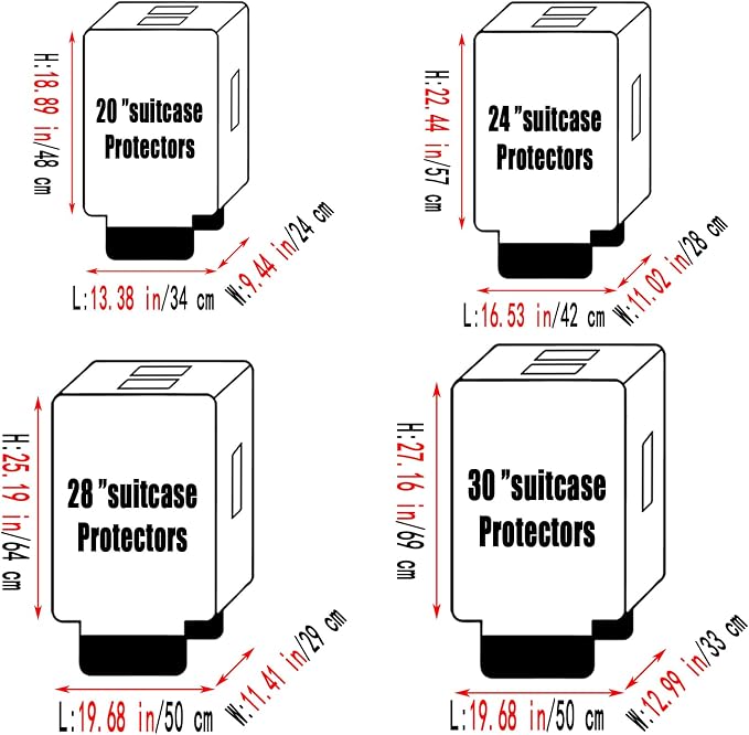 Suitcase Covers for Luggage – TSA Approved Clear PVC Luggage Protector Cover - Image 5