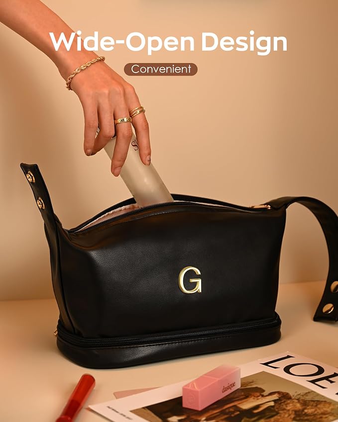 Graduation Gifts for Girls-Initial Makeup Bag - Image 3