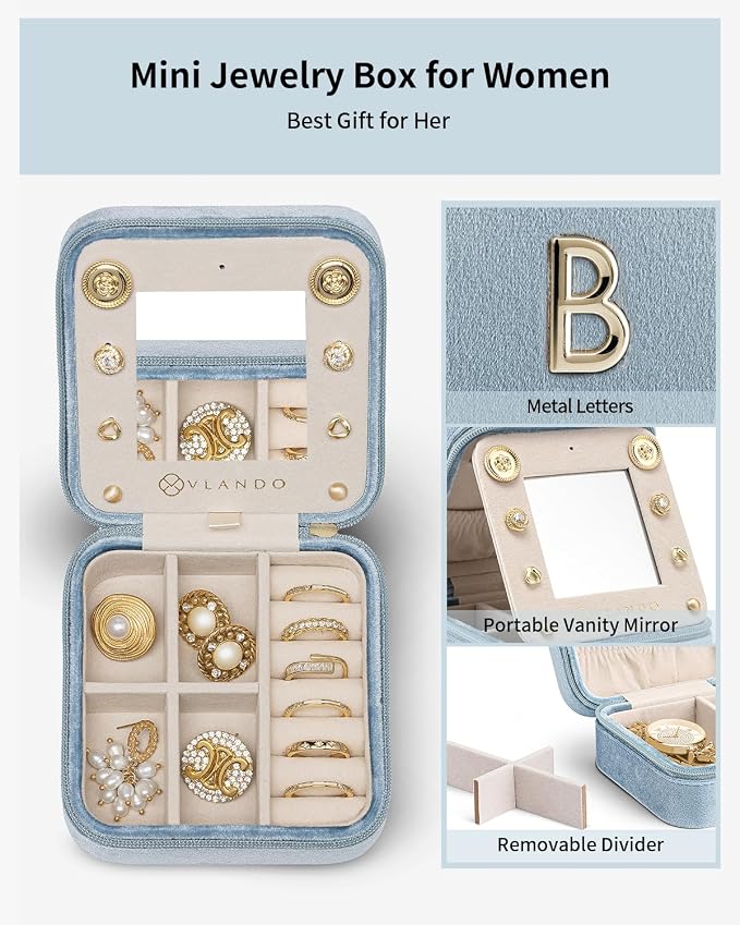 Vlando Preppy Stuff for Teen Girls, Girls Jewelry Box, Teen Girl Chid Gifts - Image 4
