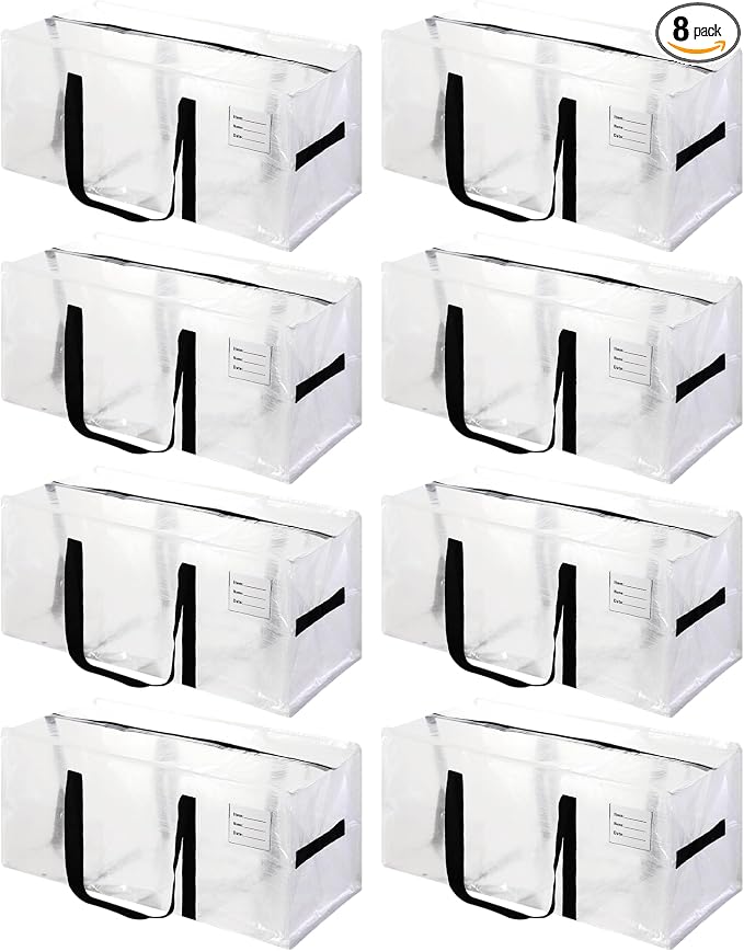8 Pack Heavy Duty Extra Large Moving Bags by JCBZAMZ