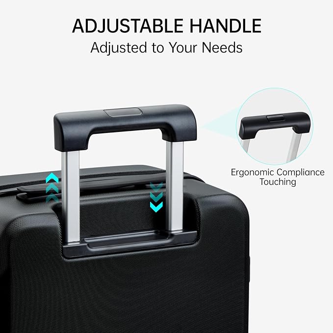MILADA Checked Luggage, 24 Inch Suitcases - Image 8