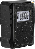 UPGRADE Extra Large Capacity Key Lock Box, Weatherproof Wall Mount Key Box by Fayleeko
