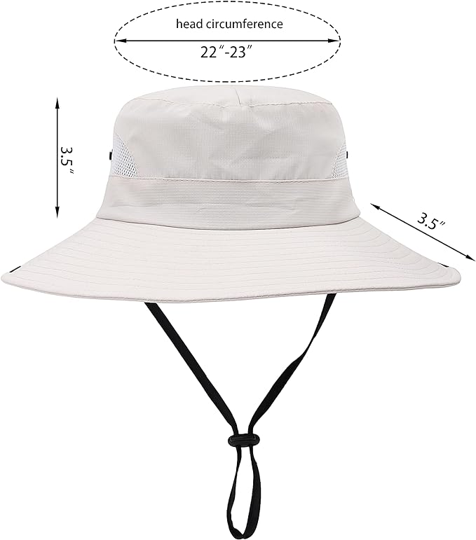 Womens Summer Sun Hat Beach Hat Wide Brim Outdoor UV Protection Hat Foldable - Image 2