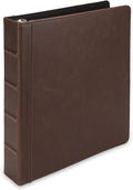 Samsill Vintage Leather Binder, 1.5 Inch Round Ring, Letter Size 8.5x11 by Samsill