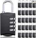 25 Pcs 4 Digit Combination Locks Combination Padlock Luggage Number Locks by Sadnyy