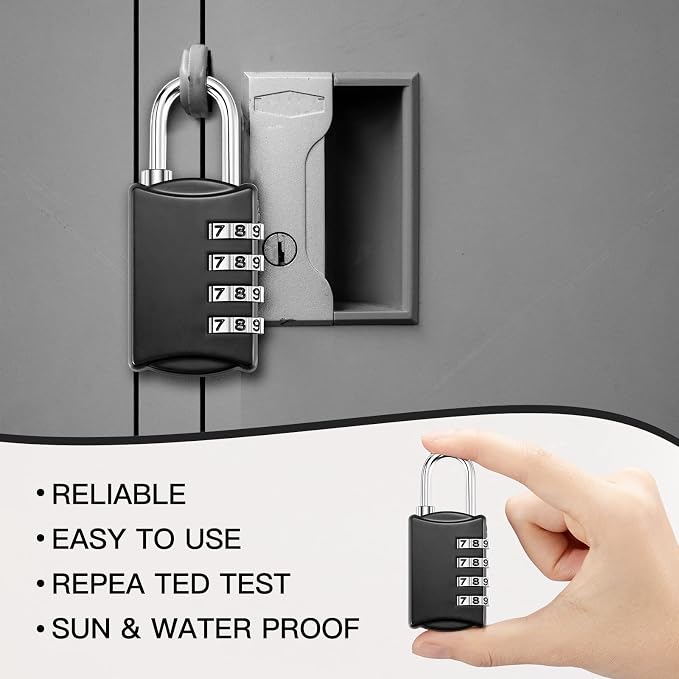 Moxweyeni 20 Pcs 4 Digit Combination Lock Small Combo Luggage Number Locks - Image 5