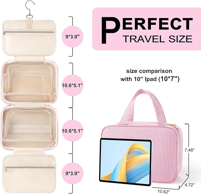 TOPEAST Travel Toiletry Bag Makeup Bag - Image 2