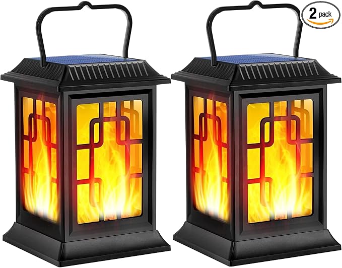 Solar Lanterns Outdoor Waterproof Hanging Solar Lanterns Garden Lights Solar by Ollivage