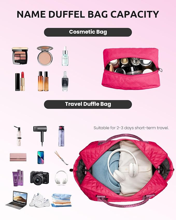 Gifts for Teen Girls 12-14, Birthday Gift-Initial Travel Bag - Image 4