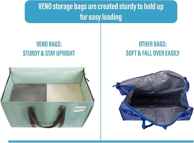 VENO 6 Pack Moving Bags, Heavy Duty, Moving Boxes Alternative, Packing Storage - Image 4