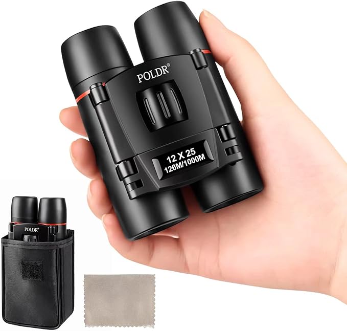 POLDR 12X25 Small Binoculars by POLDR