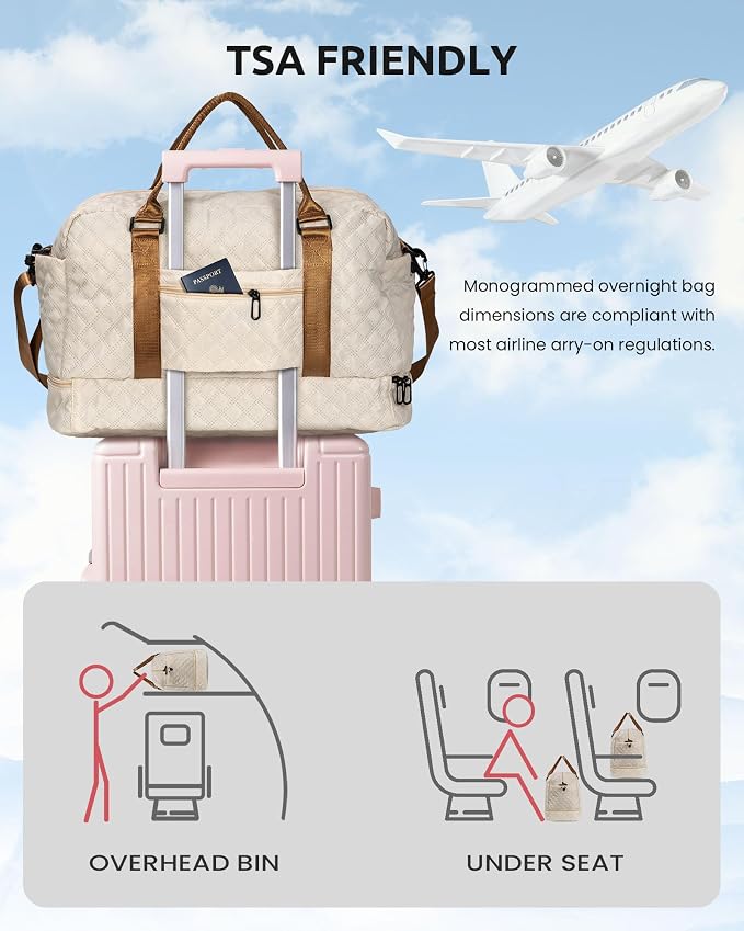 Gifts for Sister-Initial Duffle Bag - Image 4