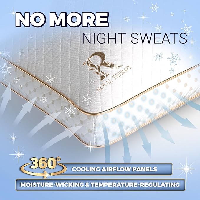 Royal Therapy Queen Memory Foam Pillows - Image 5